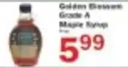 Food Bazaar Golden Blossom Grade A Maple Syrup offer