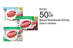 Walgreens Boost Nutritional Drinks offer