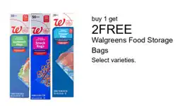 Walgreens Walgreens Food Storage Bags offer