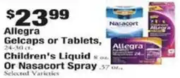 Payless Allegra Gelcaps or Tablets offer