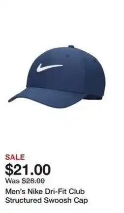 Kohl's Men's Nike Dri-Fit Club Structured Swoosh Cap offer