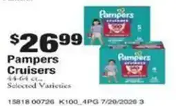 Payless Pampers Cruisers offer