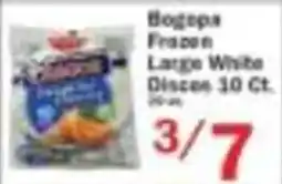 Food Bazaar Bogopa frozen large white disc offer