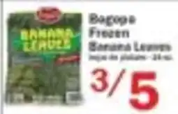 Food Bazaar Bagopa frozen banana leaves offer