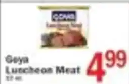 Food Bazaar Goya Luncheon Meat offer
