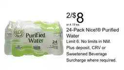 Walgreens Nice! Purified Water offer