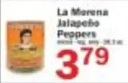 Food Bazaar La Morena jalapeño peppers offer