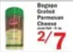 Food Bazaar Bogopa Grated Parmesan Cheese offer