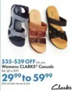 Boscov's Womens Clarks Casuals offer