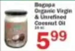 Food Bazaar Bogota organic virgin & unrefined coconut oil offer