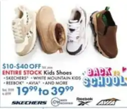 Boscov's Skechers White Mountain Kids Reebok Avia Kids Shoes offer