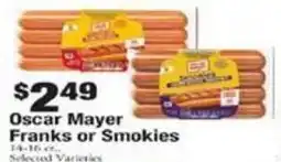 Payless Oscar Mayer Franks or Smokies offer