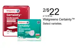 Walgreens Walgreens Certainty™ Stretch Briefs offer