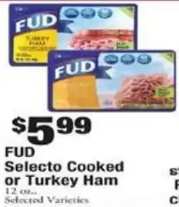 Payless Fud selecto cooked or turkey ham offer