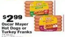 Payless Oscar Mayer Hot Dogs or Turkey Franks offer