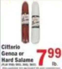 Food Bazaar Cititerio Genoa or Hard Salame offer
