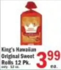 Food Bazaar King's Hawaiian Original Sweet Rolls offer