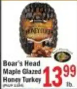 Food Bazaar Boar's Head Maple Glazed Honey Turkey offer