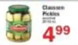 Food Bazaar Claussen Pickles offer