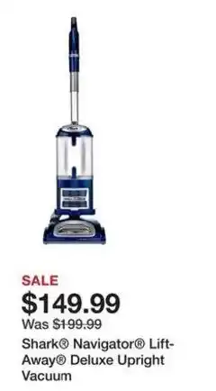 Kohl's Shark® Navigator® Lift-Away® Deluxe Upright Vacuum offer