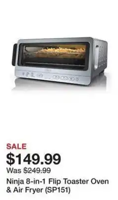 Kohl's Ninja 8-in-1 Flip Toaster Oven & Air Fryer offer