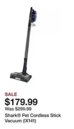 Kohl's Shark® Pet Cordless Stick Vacuum offer