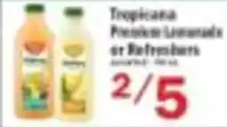 Food Bazaar Tropicana Premium Lemonade or Refreshers offer