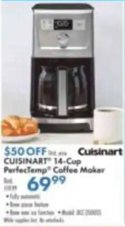 Boscov's Cuisinart 14-Cup PerfectTemp Coffee Maker offer