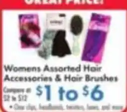 Boscov's Womens Assorted Hair Accessories & Hair Brushes offer