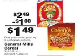 Payless General Mills Cereal offer