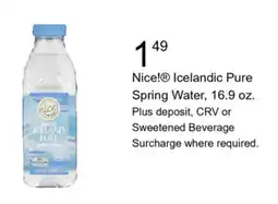 Walgreens Nice! Icelandic Pure Spring Water offer