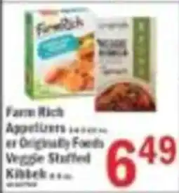 Food Bazaar Farm Rich Appetizers or Originally Foods Veggie Stuffed Kibbeh offer