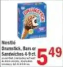 Food Bazaar Nestle Drumstick Bars or Sandwiches offer