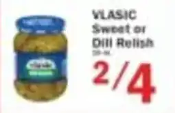 Food Bazaar Vlasic sweet or dill relish offer
