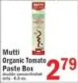 Food Bazaar Mutti Organic Tomato Paste Box offer