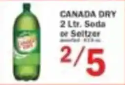 Food Bazaar Canada Dry soda or seltzer offer