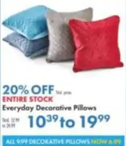 Boscov's Everyday Decorative Pillows offer