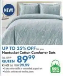 Boscov's Nantucket Cotton Comforter Sets offer