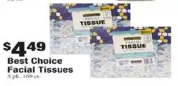 Payless Best Choice Facial Tissues offer