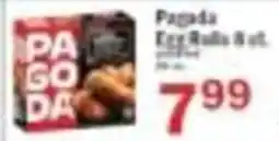 Food Bazaar Pagoda Egg Rolls 8 ct offer