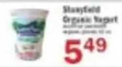 Food Bazaar Stonyfield Organic Yogurt offer