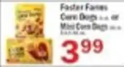 Food Bazaar Faster Fares Corn Dogs or Mini Corn Dogs offer