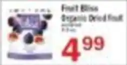 Food Bazaar Fruit Bliss Organic Dried Fruit offer