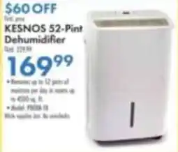 Boscov's Kesnos 52-Pint Dehumidifier offer