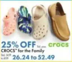Boscov's Crocs for the Family offer
