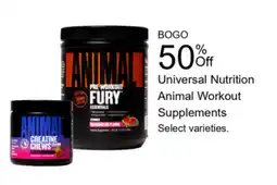 Walgreens Universal Nutrition Animal Workout Supplements offer