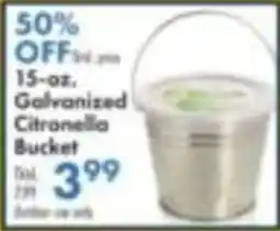 Boscov's Galvanized Citranella Bucket offer