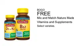 Walgreens Nature Made Mix and Match Vitamins and Supplements offer
