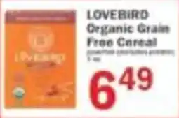 Food Bazaar Lovebird organic grain free cereal offer