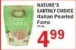 Food Bazaar Nature's Earthly Choice Italian Pearled Farro offer